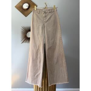 MNG - Tan Wide Leg Jeans